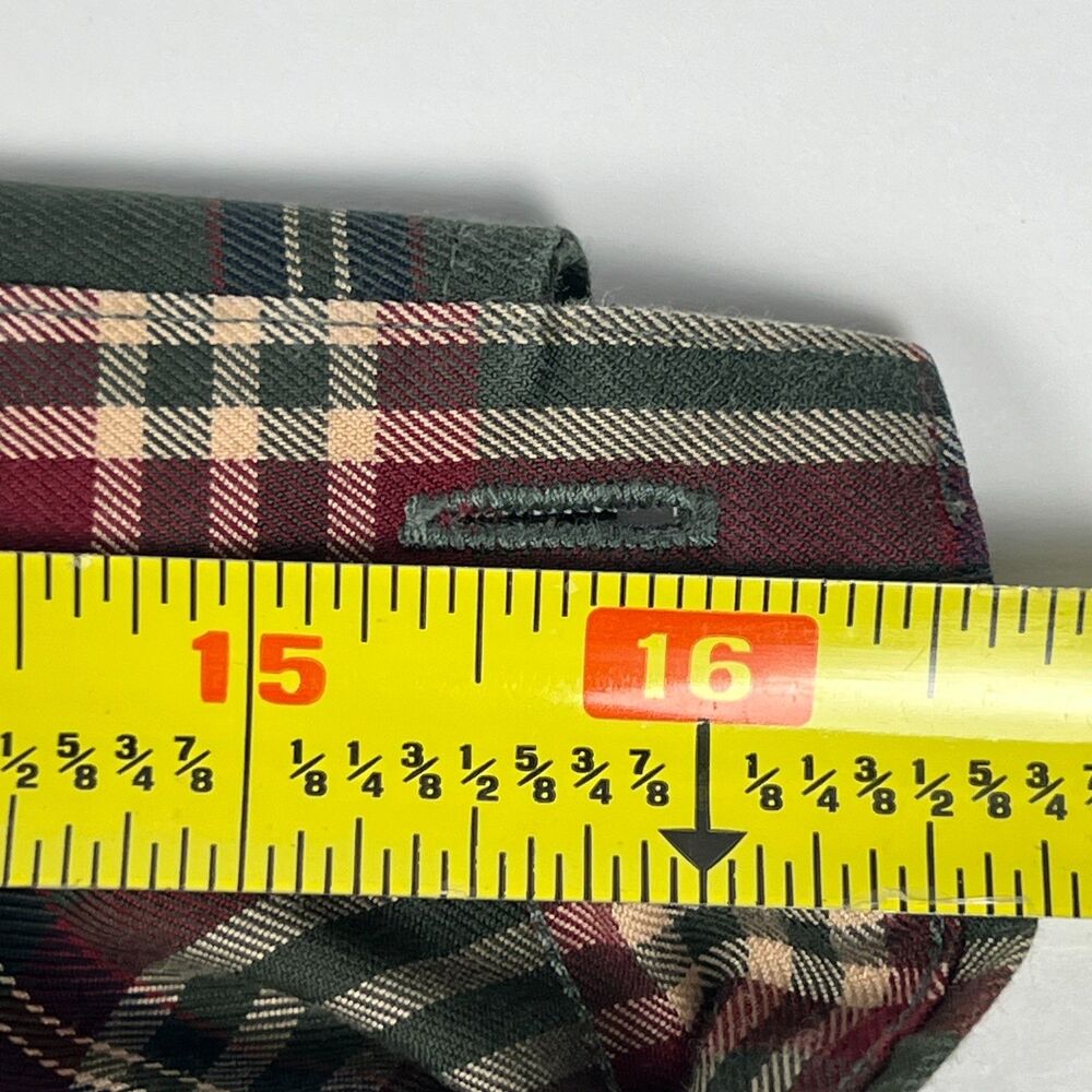 Brooks Brothers Supima Cotton Casual Shirt Green Check Long-Sleeve Button-Down - Picture 6 of 11
